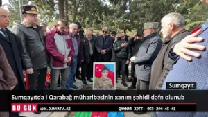 Sumqayıtda I Qarabağ müharibəsinin xanım şəhidi dəfn olunub