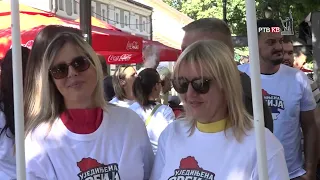 Prilog   RTVKV   GrO SNS Kraljevo  zajedno sa gradjanima u centru Kraljeva