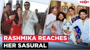 Rashmika Mandanna Reaches Her In-Laws’ Home With Vijay Deverakonda