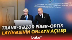 Prezidentin sosial media hesablarında Trans-Xəzər Fiber-Optik Kabel Xətti ilə bağlı video paylaşılıb