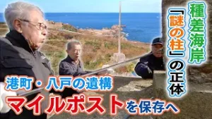 【種差海岸「謎の柱」の正体】港町・八戸の遺構「マイルポスト」を保存へマイルポストを保存へ