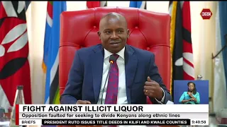 DP Kindiki: Government closing in on illicit alcohol and drug supply cartels