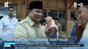 Presiden Prabowo Dorong Perdamaian Di Timur Tengah