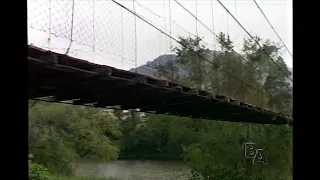 Jornal da Cidade 1999: Cantagalo suspension bridge undergoes maintenance