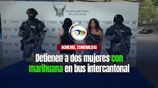 🚨Two women arrested with marijuana on inter-canton bus in Esmeraldas👮‍♂️