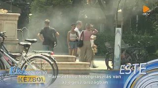 Harmadfokú hőségriasztás van az egész országban