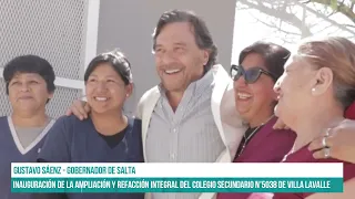 SALTA - Inauguración de la ampliación y refacción del Colegio Secundario N°5038 #canal7salta
