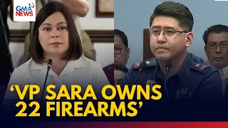 FULL - PNP witness vs firearms nina VP Sara, Mans Carpio na umano'y 'di bababa sa P7-M | GMA News