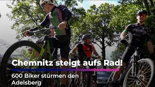 Chemnitz gets on its bikes! 600 bikers storm the Adelsberg