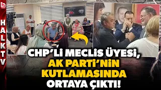 O GÖRÜNTÜLER ORTAYA ÇIKTI! Disipline sevk edilen CHP’li meclis üyesi AKP’nin kutlamasında!