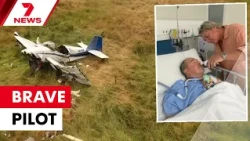 Pilot escaped death as self-built plane crashed | 7NEWS