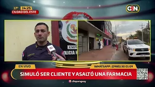 He posed as a customer and robbed a pharmacy