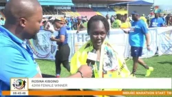 Imbube Marathon || 42KM Female Winner Rosina Kiboino