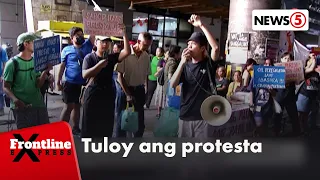 Ilang transport group, ipinagpatuloy ang protesta ngayong araw | Frontline Express