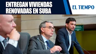 District delivers remodeled homes in Suba and millionaire robbery thwarted in Engativá | EL TIEMPO