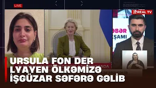 EU Commission President in Azerbaijan - Ursula von der Leyen arrives in the country for a working...