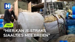 Bart transforms kilos of leftover sheep's wool into material for scarves