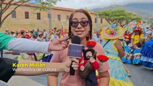 Marcha de los claveles en Caracas