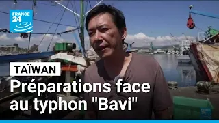 Taïwan se prépare à l'arrivée du typhon "Bavi" • FRANCE 24