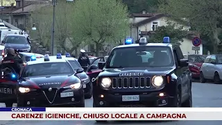 CRONACA. CARENZE IGIENICHE, CHIUSO LOCALE A CAMPAGNA