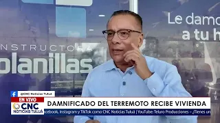 After losing his wife and home in the earthquake, Jorge Isaac receives a new house