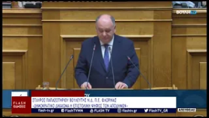 ΣΤAΥΡΟΣ ΠΑΠΑΣΩΤΗΡΙΟΥ ΒΟΥΛΕΥΤΗΣ Ν.Δ. Π.Ε. ΦΛΩΡΙΝΑΣ: