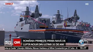 Romania receives its first new warship in 35 years