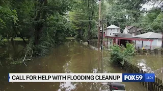 Calls for help with flooding cleanup in the Ravenswood area