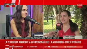 Periodista agradece a las personas que la ayudaron a poder operarse
