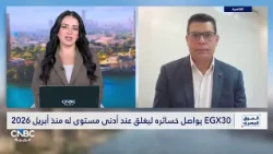 مؤشر EGX30  المصري يواصل خسائره ويغلق عند أدنى مستوياته منذ أبريل 2026