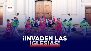 Régimen usa atrios de iglesias para actos políticos
