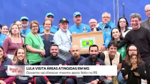 Lula visita áreas alagadas em Minas Gerais e promete o mesmo apoio dado ao Rio Grande do Sul