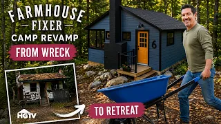 Wrecked Cabin Gets Flipped - Full Episode Recap | Fixer Farmhouse: Camp Revamp | HGTV