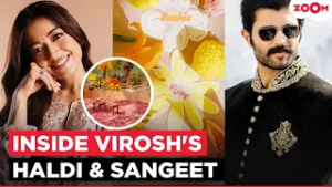 Rashmika Mandanna-Vijay Deverakonda wedding update | INSIDE glimpses from the couple's Haldi-Sangeet