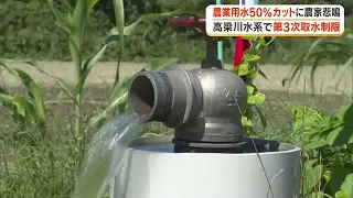 The Takahashi River system faces its first "third water restriction" in 32 years, with agricultur...