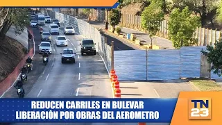 Lanes reduced on Bulevar Liberación due to AeroMetro construction