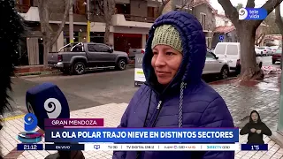 Snow and cold make their presence felt in Mendoza