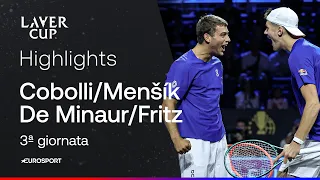 Cobolli e Mensik vanno a segno in doppio contro De Minaur e Fritz | HIGHLIGHTS | LAVER CUP 2026