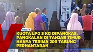 KUOTA LPG 3 KG DIPANGKAS, PANGKALAN DI TANJAB TIMUR HANYA TERIMA 200 TABUNG PERHANTARAN