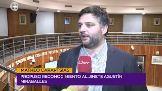 Matheo Caraptsias | Propuso reconocimiento al jinete Agustín Miraballes