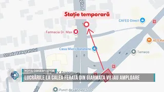 Railway construction work in Giarmata Vii intensifies