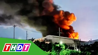 Major fire at a company in Hanoi, thick black smoke billows high
