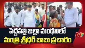 Peddapalli District : Minister Sridhar Babu Campaigned in Manthani Over Municipal Elections | NTV