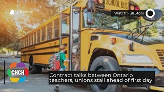 Contract talks between Ontario teachers, unions stall ahead of first day
