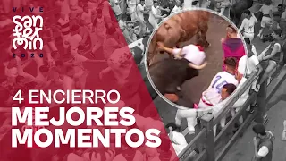 MEJORES MOMENTOS del CUARTO ENCIERRO de San Fermín 2026 | Toros de Álvaro Núñez