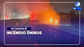 ON AIR - Bus catches fire and blocks section of the Santos Dumont highway in Campinas for half an...
