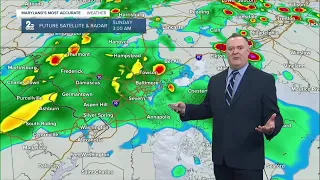 Tracking hit-and-miss showers Saturday before storms this weekend in Maryland