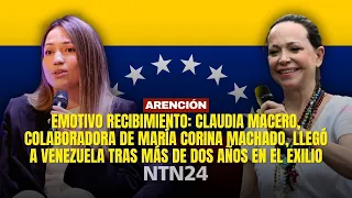 Claudia Macero returns to Venezuela and anticipation grows for María Corina Machado's possible re...