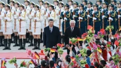 Chinese President hosts welcoming ceremony for German President in Beijing