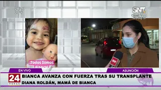 Bianca is recovering well after receiving a new heart